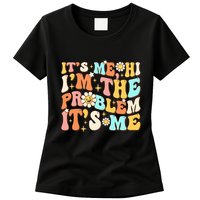 Retro Groovy I'm A Problem Sarcasm Humor Funny Cute Womens T-Shirt