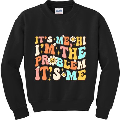 Retro Groovy I'm A Problem Sarcasm Humor Funny Cute Kids Sweatshirt