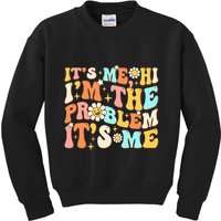 Retro Groovy I'm A Problem Sarcasm Humor Funny Cute Kids Sweatshirt