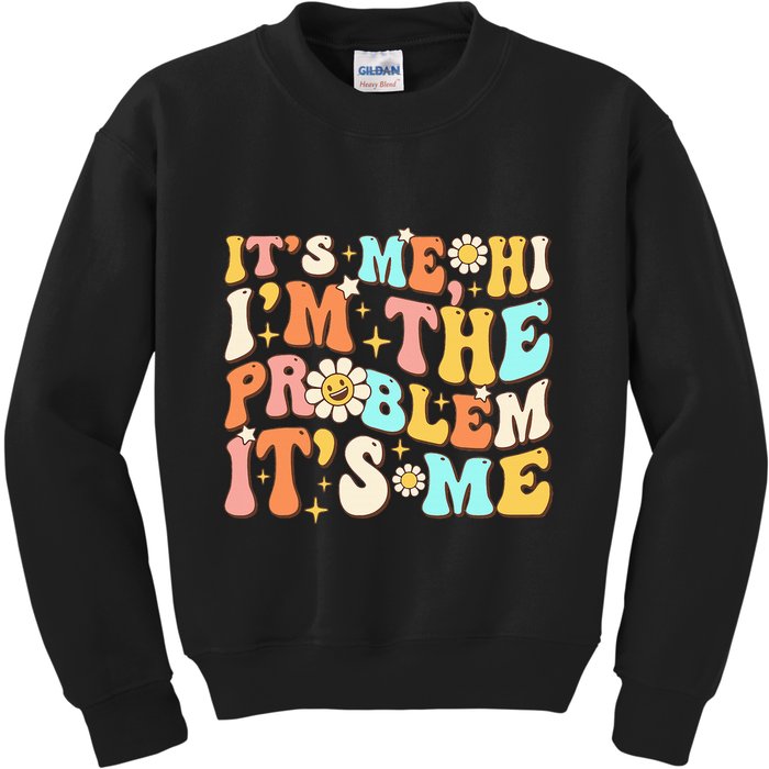 Retro Groovy I'm A Problem Sarcasm Humor Funny Cute Kids Sweatshirt