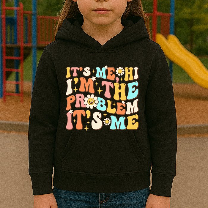 Retro Groovy I'm A Problem Sarcasm Humor Funny Cute Kids Hoodie