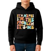 Retro Groovy I'm A Problem Sarcasm Humor Funny Cute Kids Hoodie