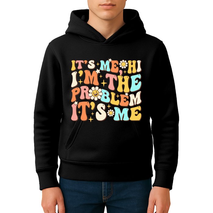 Retro Groovy I'm A Problem Sarcasm Humor Funny Cute Kids Hoodie