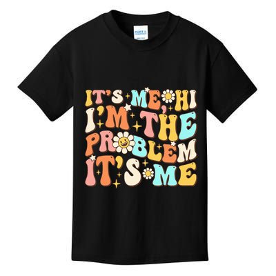 Retro Groovy I'm A Problem Sarcasm Humor Funny Cute Kids T-Shirt