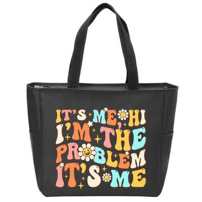 Retro Groovy I'm A Problem Sarcasm Humor Funny Cute Zip Tote Bag