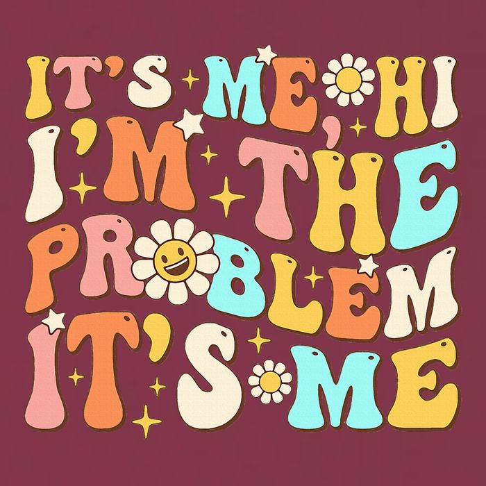 Retro Groovy I'm A Problem Sarcasm Humor Funny Cute 16oz Travel Tumbler
