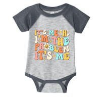 Retro Groovy I'm A Problem Sarcasm Humor Funny Cute Infant Baby Jersey Bodysuit