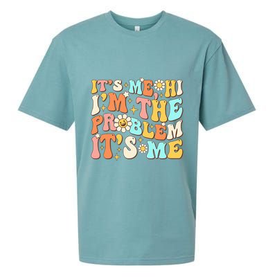 Retro Groovy I'm A Problem Sarcasm Humor Funny Cute Sueded Cloud Jersey T-Shirt