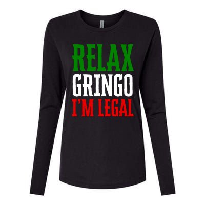 Relax Gringo IM Legal Womens Cotton Relaxed Long Sleeve T-Shirt