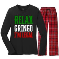 Relax Gringo IM Legal Women's Long Sleeve Flannel Pajama Set 