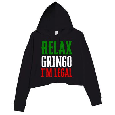 Relax Gringo IM Legal Crop Fleece Hoodie