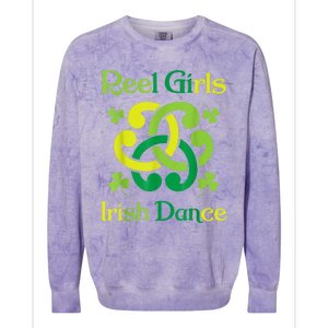 Reel Girl Irish Dance - Irish Dancer Ceili Reel Dance Colorblast Crewneck Sweatshirt