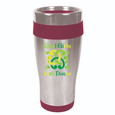 Reel Girl Irish Dance - Irish Dancer Ceili Reel Dance 16oz Travel Tumbler