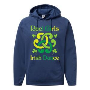 Reel Girl Irish Dance - Irish Dancer Ceili Reel Dance Performance Fleece Hoodie