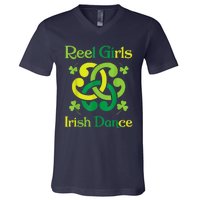 Reel Girl Irish Dance - Irish Dancer Ceili Reel Dance V-Neck T-Shirt