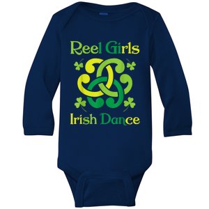 Reel Girl Irish Dance - Irish Dancer Ceili Reel Dance Baby Long Sleeve Bodysuit