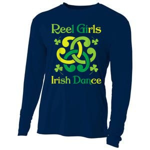 Reel Girl Irish Dance - Irish Dancer Ceili Reel Dance Cooling Performance Long Sleeve Crew