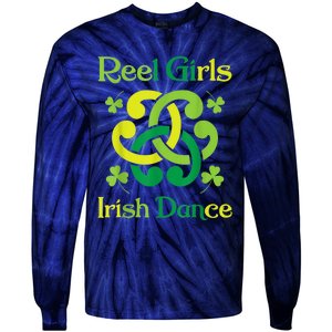 Reel Girl Irish Dance - Irish Dancer Ceili Reel Dance Tie-Dye Long Sleeve Shirt