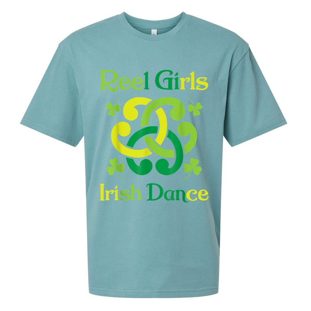 Reel Girl Irish Dance - Irish Dancer Ceili Reel Dance Sueded Cloud Jersey T-Shirt