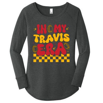 Retro Groovy In My Travis Era Women's Perfect Tri Tunic Long Sleeve Shirt