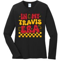 Retro Groovy In My Travis Era Ladies Long Sleeve Shirt