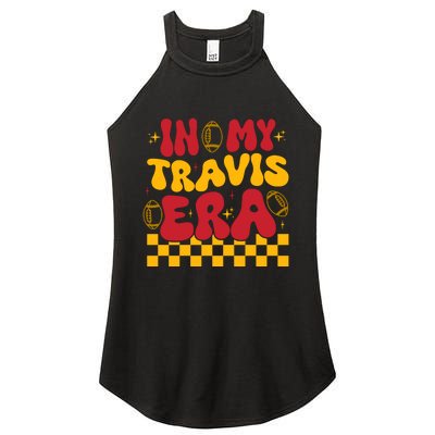 Retro Groovy In My Travis Era Women's Perfect Tri Rocker Tank