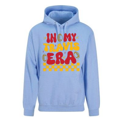 Retro Groovy In My Travis Era Unisex Surf Hoodie