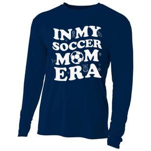 Retro Groovy In My Soccer Mom Era MotherS Day Soccer Mama Cooling Performance Long Sleeve Crew