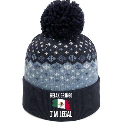 Relax Gringo Im Legal Funny The Baniff Cuffed Pom Beanie