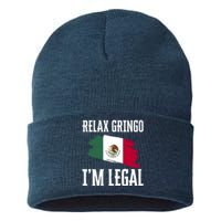 Relax Gringo Im Legal Funny Sustainable Knit Beanie