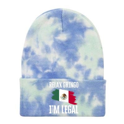 Relax Gringo Im Legal Funny Tie Dye 12in Knit Beanie