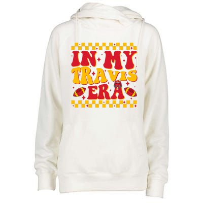 Retro Groovy In My Travis Era Womens Funnel Neck Pullover Hood