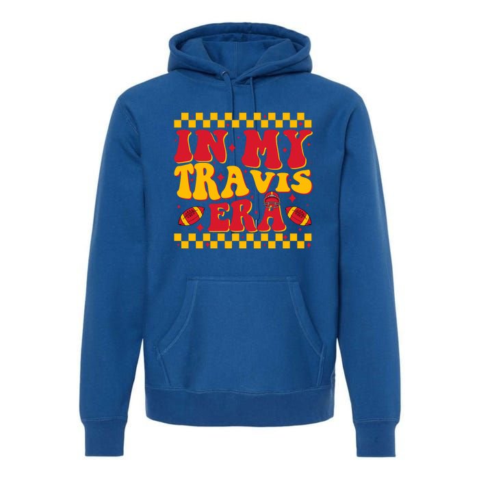 Retro Groovy In My Travis Era Premium Hoodie