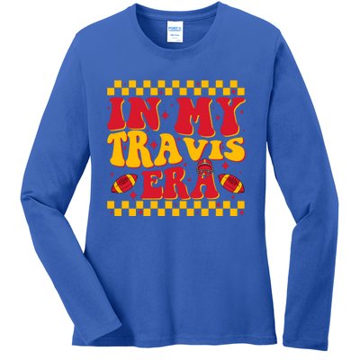 Retro Groovy In My Travis Era Ladies Long Sleeve Shirt