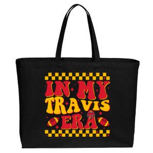 Retro Groovy In My Travis Era Cotton Canvas Jumbo Tote