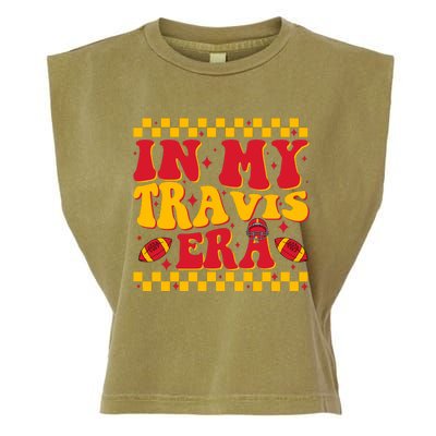 Retro Groovy In My Travis Era Garment-Dyed Women's Muscle Tee