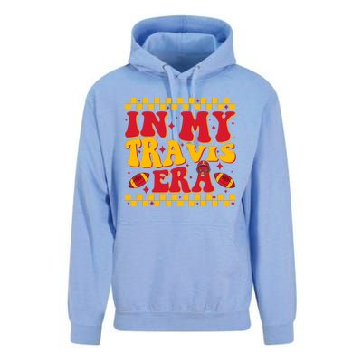 Retro Groovy In My Travis Era Unisex Surf Hoodie