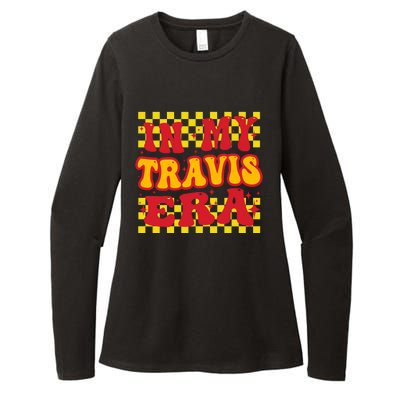 Retro Groovy In My Travis Era Womens CVC Long Sleeve Shirt