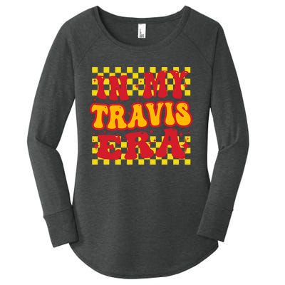 Retro Groovy In My Travis Era Women's Perfect Tri Tunic Long Sleeve Shirt