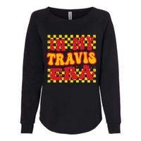 Retro Groovy In My Travis Era Womens California Wash Sweatshirt