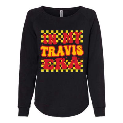 Retro Groovy In My Travis Era Womens California Wash Sweatshirt