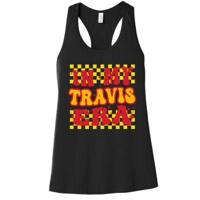 Retro Groovy In My Travis Era Women's Racerback Tank