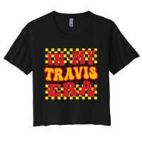 Retro Groovy In My Travis Era Women's Crop Top Tee