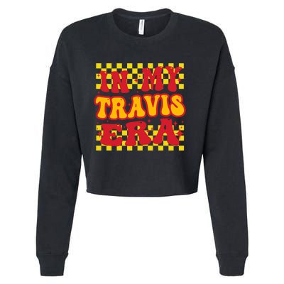 Retro Groovy In My Travis Era Cropped Pullover Crew