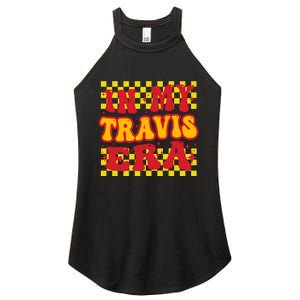 Retro Groovy In My Travis Era Women's Perfect Tri Rocker Tank