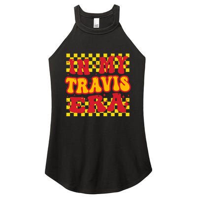 Retro Groovy In My Travis Era Women's Perfect Tri Rocker Tank