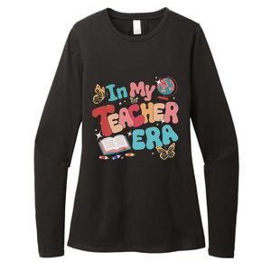 Retro Groovy In My Teacher Era Teaching Life Back To School Womens CVC Long Sleeve Shirt