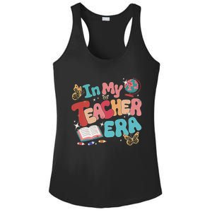 Retro Groovy In My Teacher Era Teaching Life Back To School Ladies PosiCharge Competitor Racerback Tank