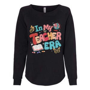 Retro Groovy In My Teacher Era Teaching Life Back To School Womens California Wash Sweatshirt