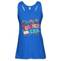 Retro Groovy In My Teacher Era Teaching Life Back To School Ladies Essential Flowy Tank